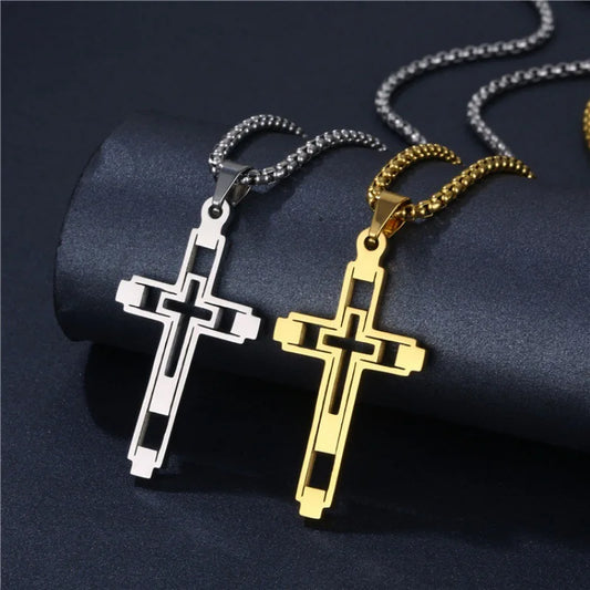 Intricate Cross Necklace
